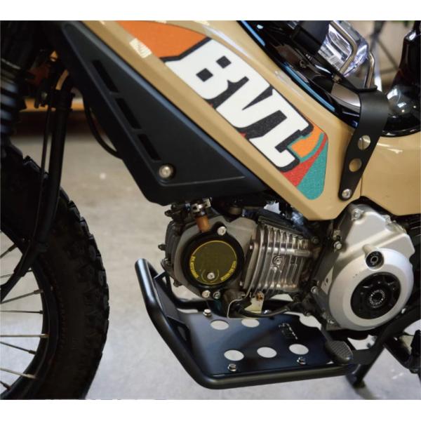 カブ クロスカブ 110 アンダーフレームキット エンジンガードキット ブラック バイクパーツ カスタムパーツ オートバイ キャンプツーリング 保護 取寄せ