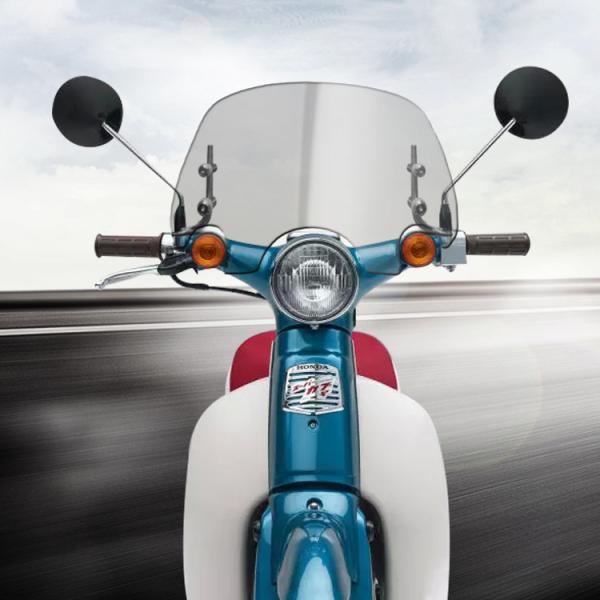 ホンダ リトルカブ スーパーカブ ウインドシールド フロントグラス 風防 30CM 35CM 40CM バイク クリア スモーク オートバイ用 オートバイ 延長式 取寄せ