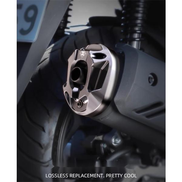 ホンダ PCX160 フルエキゾースト VARIO 2023 カバー パーツ マフラー カスタム メガホンマフラー ダウンマフラー インジェクション チタン ブラック 取寄せ