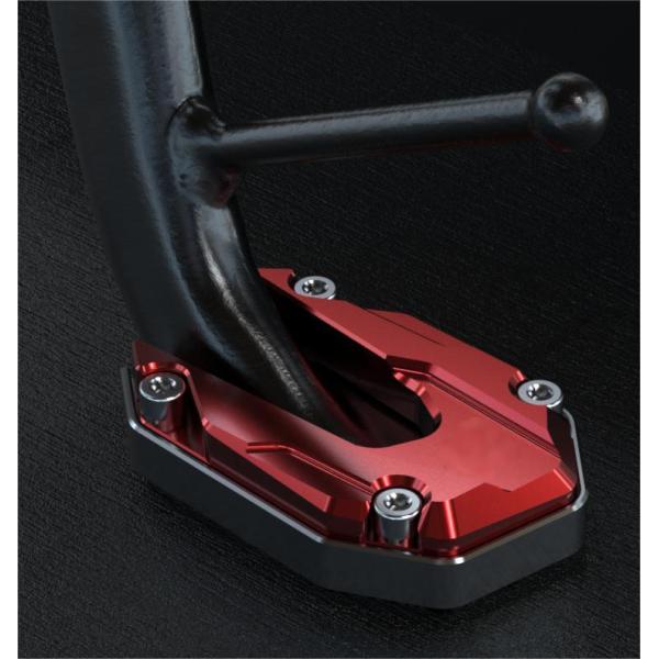 ホンダ レブル250 500 サイドスタンド 拡大器 増設 アルミニウム キックスタンド パッドサポートキックスタンドキック サイドスタンディングマット 取寄せ
