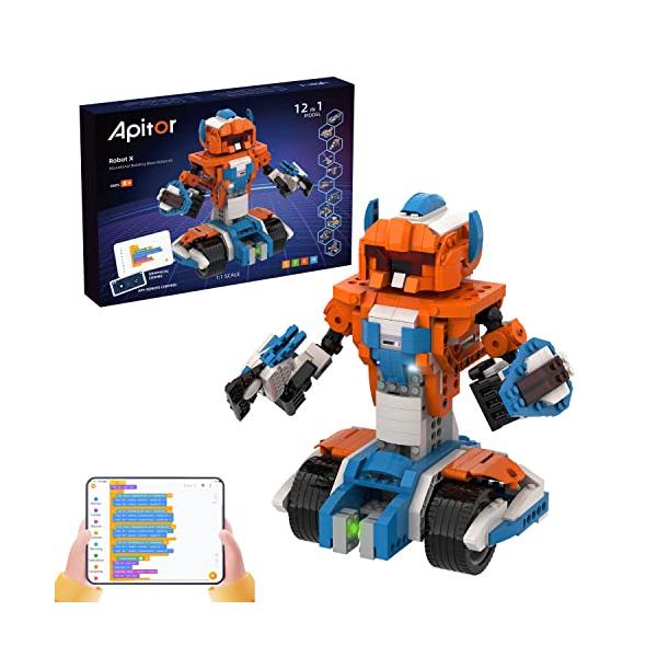 アピター (Apitor) APITOR RobotX 知育玩具 ブロック プログラミング ロボットキット