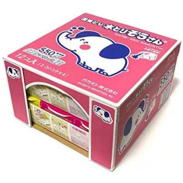 水とりぞうさん 湿気取り  550ml×12個入 オカモト株式会社 3個×4 大容量タンク 吸湿 水捨て簡単 除湿 湿度調整 梅雨 対策 コストコ COSTCO