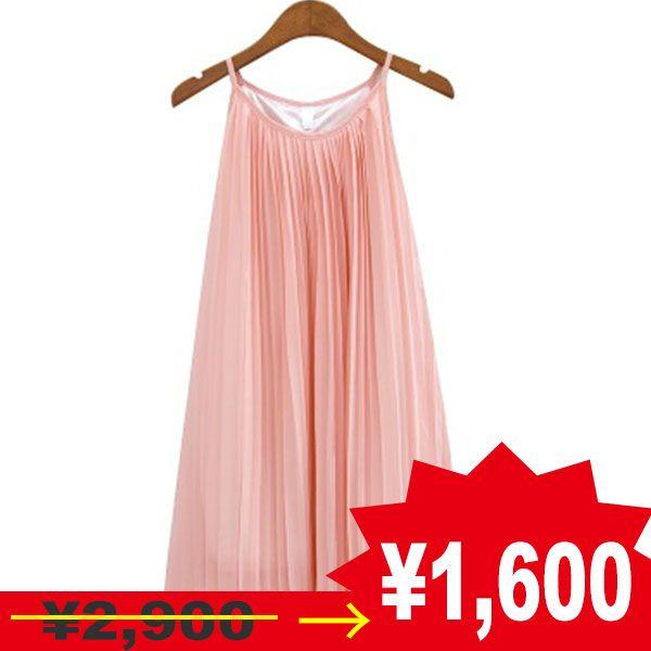 ワンピース 膝丈 レディース大幅値下 たっぷりプリーツピンクシフォンワンピ 妖精のようにかわいらしい Buyee Servicio De Proxy Japones Buyee Compra En Japon