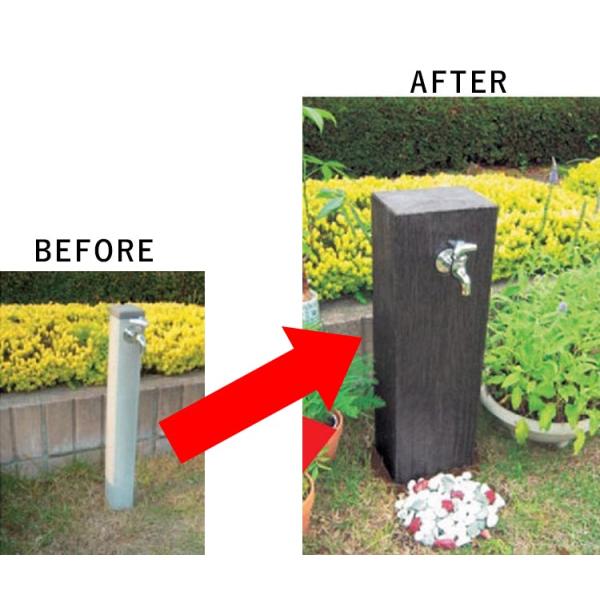 立水栓 水栓柱カバー 工事不要 かぶせるだけの簡単設置 木質調 Diy Buyee Buyee Japanese Proxy Service Buy From Japan Bot Online