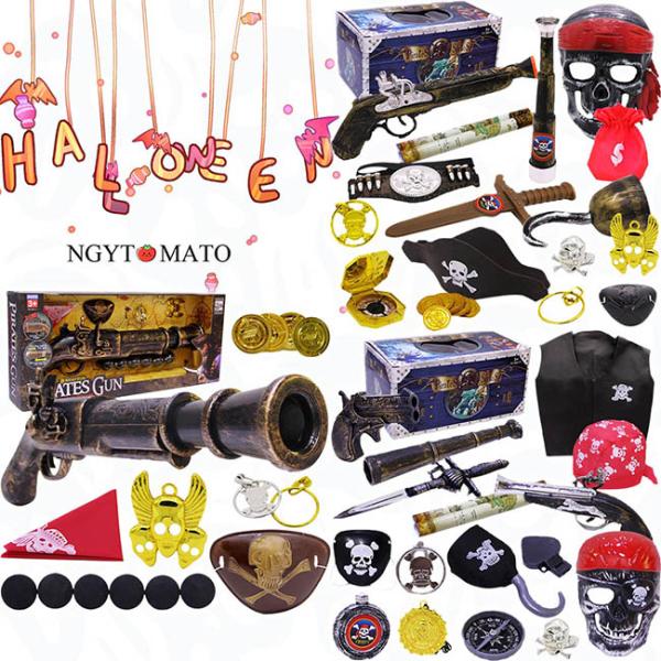 新品未使用 ハロウィン 仮装 パイレーツ 舞台小道具 コスプレ 海賊バッグ 宝箱 ngytomato_03012508hdby13