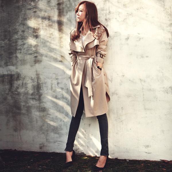 レディース デザイン トレンコートトレンチ 大きな襟 サイドボタン ベルト 大人 きれいめ 通勤 秋冬 すっきり トラッド 2way Buyee Buyee Japanese Proxy Service Buy From Japan Bot Online