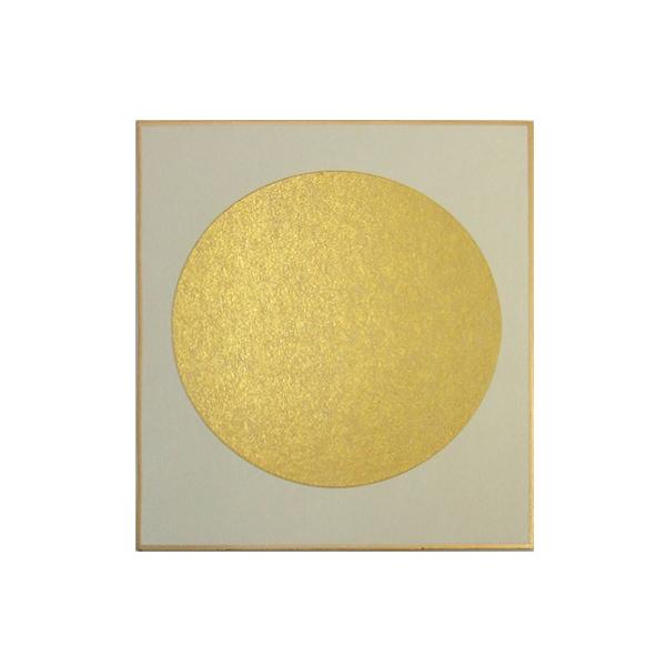 寸松庵色紙 1/4色紙 円窓型 内金潜紙 外鳥の子 10枚 121×136mm