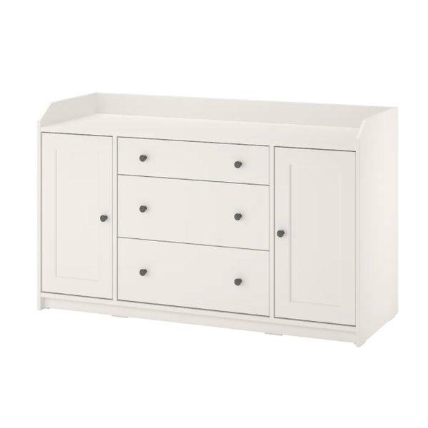 イケア（IKEA） HAUGA ハウガ サイドボード, ホワイト140x84 cm