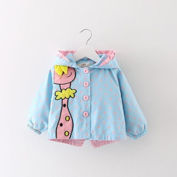 送料無料 子供用ジャケット ブルゾン ジャンパー アウター フード付き 水玉 女の子 100 おしゃれ 個性的 長袖 かわいい 秋冬 子供服 キッズ 最安値に挑戦