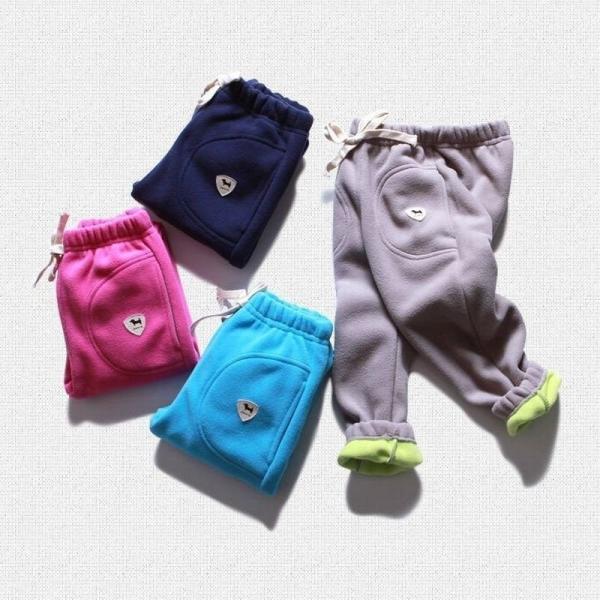 長ズボン ロングパンツ あったか フリース かわいい 無地 シンプル 男女兼用 女の子 男の子 女児 男児 子ども