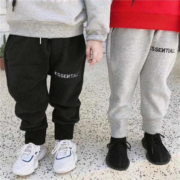 送料無料 裏起毛スウェット キッズ ボトムス ロングパンツ 無地 シンプル 男の子 リラックス かっこいい 日本最大級の品揃え グレー ブラウン ブラック 普段 女の子