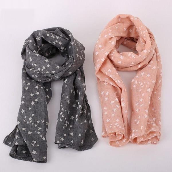 送料無料 子供用 マフラー ストール 星柄 スター 可愛い かわいい キュート 暖かい 秋 あったかい 寒さ対策 冬 シンプル 直営限定アウトレット ファッショ 防寒 春