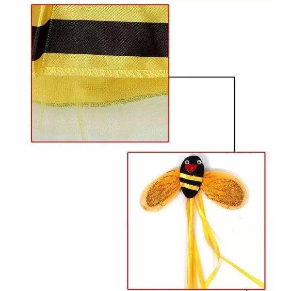 送料無料 セットアップ コスチューム コスプレ 低価格 仮装 蜂 ハチ 虫 カチューシャ キッズ 夏 プレゼント 面白い 可愛い スカート 女の子 かわいい
