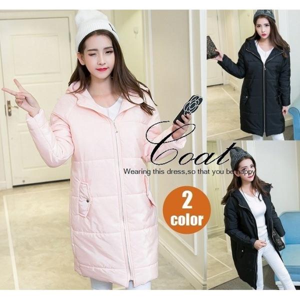送料無料 中綿コート フェイクダウンコート フード付きコート ハーフコート レディース アウター パーカー 期間限定特別価格 ジップアップ 無地 羽織り シンプル 冬