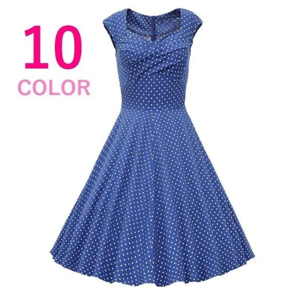 送料無料 ワンピース 気質アップ フレア 袖なし ノースリーブ レディースファッション デート服 可愛い ミディアム 春夏 キュート 膝丈