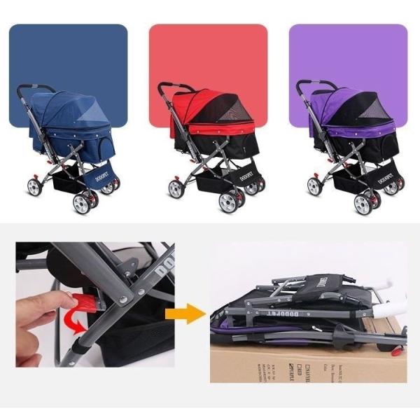新作からsaleアイテム等お得な商品満載 送料無料 ペットカート ペットバギー Dodopet 切り替え ハンドル 多頭飼い 犬 小型犬 キャノビー付き 大型犬 バスケット 中型犬 荷物入れ