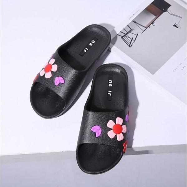 送料無料 サンダル ビーチサンダル ビーサン 靴 レディースシューズ 花柄モチーフ ルームシューズ 激安通販専門店 スリッパ かわいい カラフル ペタンコ フラット