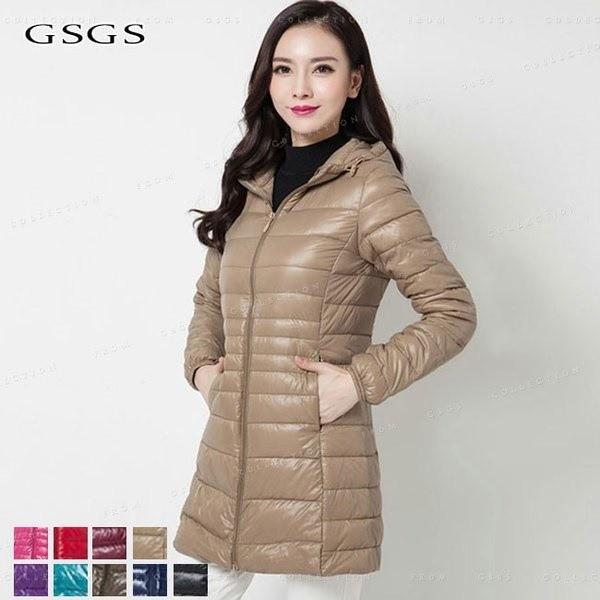 送料無料 ダウンコート レディース ロング丈 軽量 薄手 営業 フード付き 暖かい 冬服 あったか 防寒着 軽い 暖かい P259