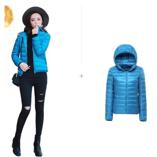 送料無料 数量は多 ダウンコート レディース服 女性 大人 冬服 コート ショート丈 軽い インナー 収納しやすい ダウンジャケット たためるタイプ アウター