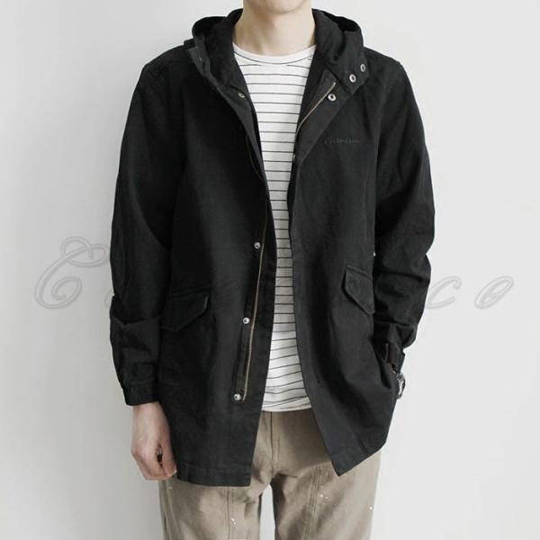 送料無料18秋新作メンズジャケットモッズコートゆったり長袖ファッションマウンテンパーカー帽子付きフード付きアウター春秋おしゃ男性用 返品不可