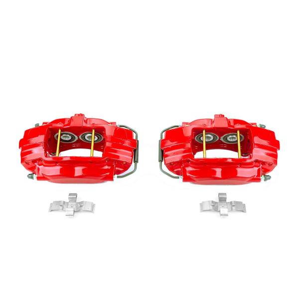 【並行輸入品】Power Stop リア S5084 高温レッドパウダーコーティングキャリパー クライスラー300、クライスラー300、ダッジチ