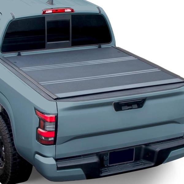 【並行輸入品】 Low Profile Hard Tri Fold Aluminum Truck Bed Tonneau Cover Compa