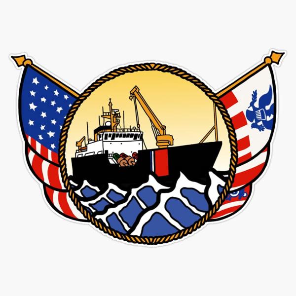 【並行輸入品】 HOF Trading Flags Series Us Coast Guard Buoy Tender Vinyl Stic
