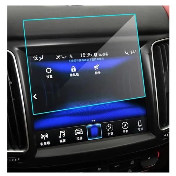 【並行輸入品】カーナビ保護フィルム マセラティ レヴァンテ 2016 2020 用、1 個 GPS ナビゲーション画面強化ガラス保護フィルム O