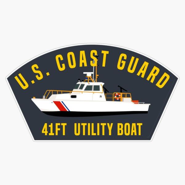 【並行輸入品】 Cover Art Series Coast Guard 41 Utility Boat Window Bumper Sti