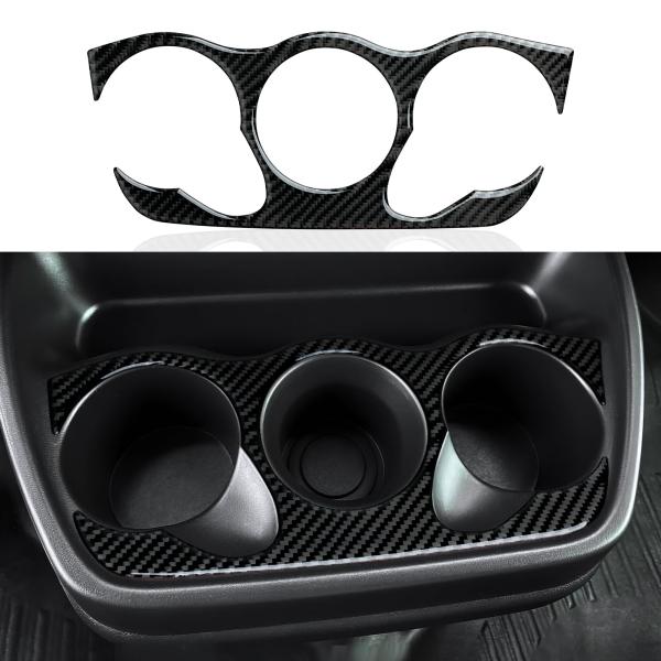 【並行輸入品】車用カーボンファイバーカップホルダーパネルトリムカバーインテリアアクセサリー シボレーエクスプレス/GMC Savana 1500