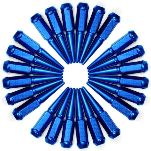 【並行輸入品】 Set of 20, 24, or 32 Spiked Lug Nuts 14 x 1.5mm Fits Cadilla