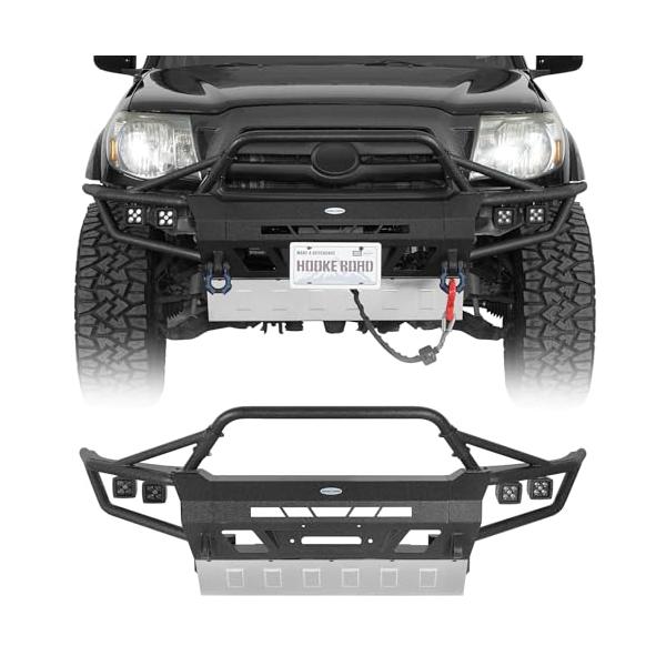 トヨタ タコマ フロントバンパー　クロカン　オフロード アイアン 並行輸入品】Hooke Road ExplorerX フロントバンパー ブルバー付き