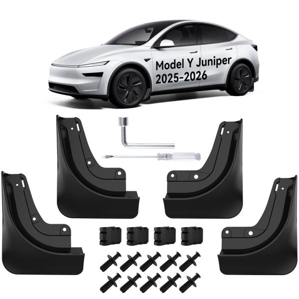 ヨッシー　プラド　マッドガード 並行輸入品】OZPYKAE Tesla ニューモデル Y ジュニパーマッドフラップ