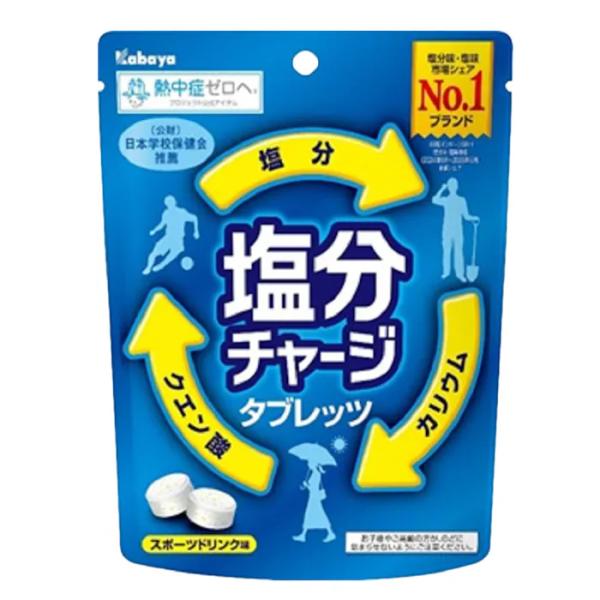 カバヤ　塩分チャージタブレッツ　スポーツドリンク味　50袋 Kabaya 塩分チャージタブレッツ スポーツドリンク味 81g カバヤ食品