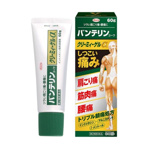 バンテリンコーワ クリーミィーゲルα 60g 繰り返す肩こり痛や腰痛に 興和 第2類医薬品 セルフメディケーション税制対象 爆買