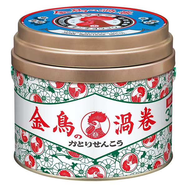 KINCHO 金鳥の渦巻V 蚊取り線香 30巻(缶) 防除用医薬部外品