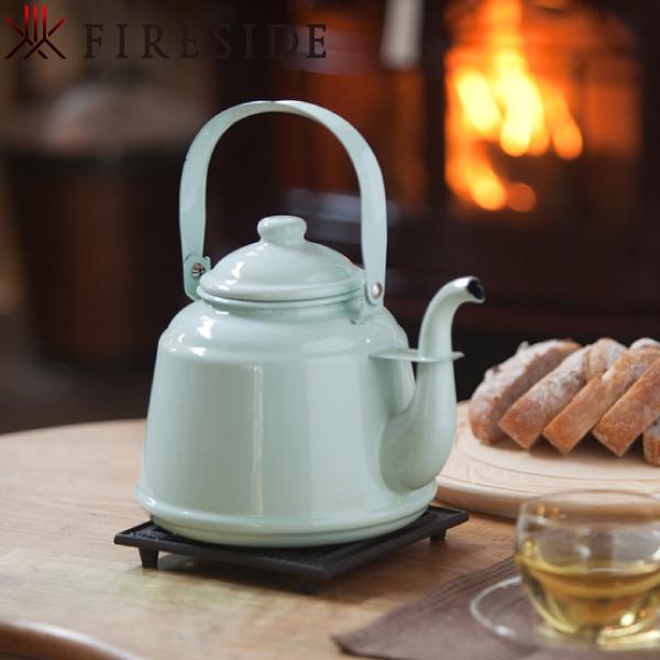 FIRESIDE（ファイヤーサイド） レトロホーローケトル パステルグリーン