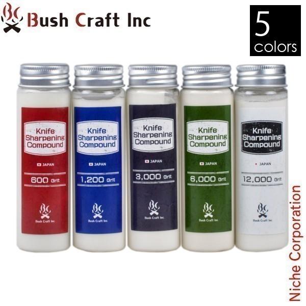 ナイフシャープニングコンパウンドは、ブッシュクラフトJPオリジナルのナイフ専用コンパウンドです。炭化ケイ素系研磨剤を採用し、ブッシュクラフトオリジナル ストロップ（革砥）との相性も抜群です。トリプルサイドBOXストロップ（革砥）の内部にコン...