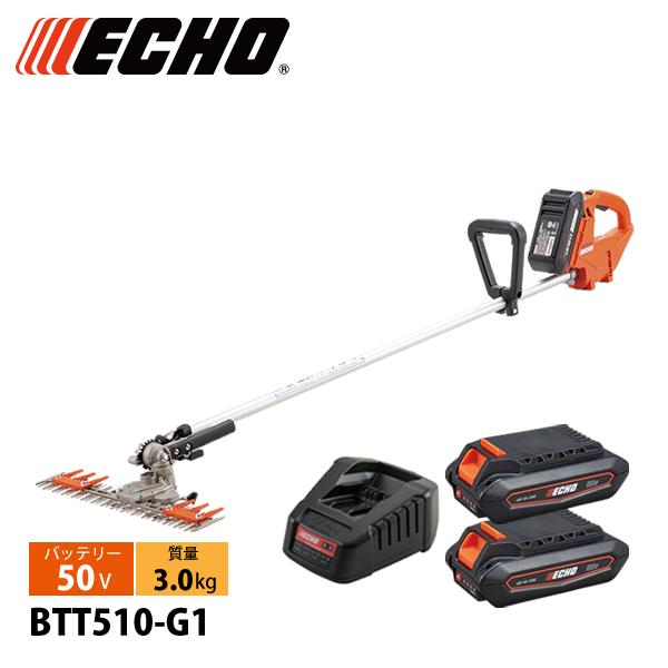 エコー 50V バッテリーT字型バリカン 1Pバッテリー2個セット・充電器