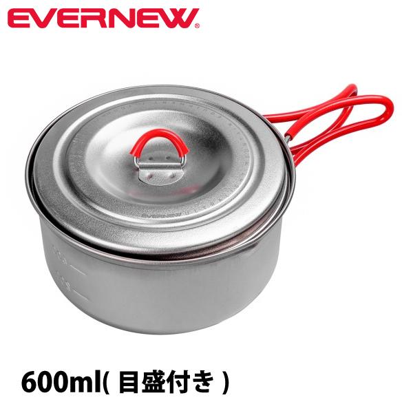 他サイト： エバニュー クッカー Ti U.L. ポット 600 ECA532 日本製 チタン製 600mL 平型 鍋 登山 キャンプの商品画像