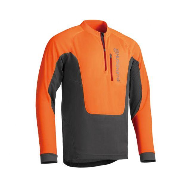 新品　Husqvarna テクニカルジャケットLサイズ オレンジ　おまけ付き ハスクバーナ（Husqvarna） チェーンソー防護服・ワークウェア