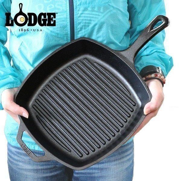 LODGE ロッジ スクエアグリルパン 10 1/2 L8SGP3 スキレット 波 LODGE ロッジ スクエアグリルパン 10 1/2 L8SGP3 スキレット 波