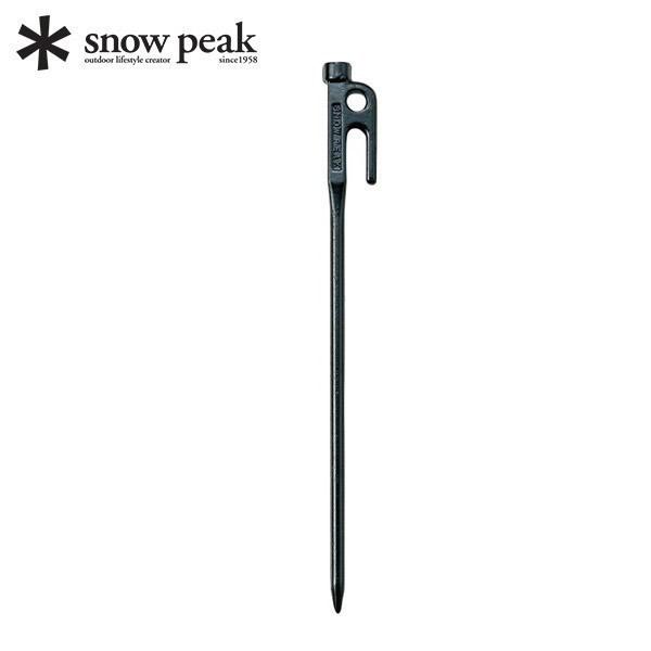 掲載写真は、サイズの参考用です。商品は該当サイズ１本です。  ・材質：S55Cスチール(黒電着塗装)  ・サイズ：300mm (ヘッド部／Φ15mm、打ち込み部／Φ8mm）  ・重量：180ｇスノーピーク ペグ ソリッドステーク 30 R-...