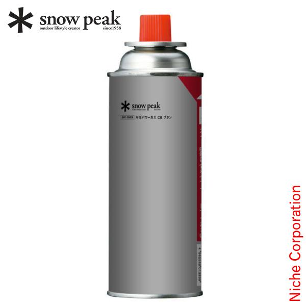 GIGA POWER GUS CB BUTANE▼炎にこだわるスノーピークは、ガスにもこだわる。ガスは燃焼器具のパフォーマンスを引き出す、重要な存在です。各器具に合わせた専用缶を、必ずご使用ください。本商品は屋内でも使用が可能なガス缶です。...