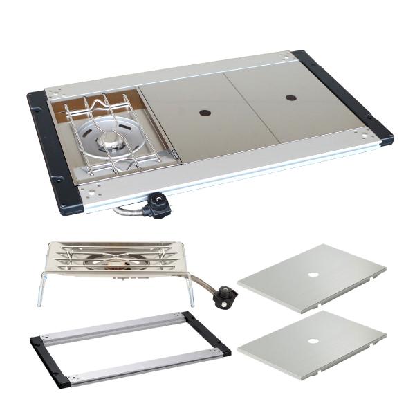 ▼▼▼セット内容▼▼▼スノーピーク IGT アイアングリルテーブル フレーム(CK-149)×1スノーピーク フラットバーナー(GS-450R)×1スノーピーク ステンレストレー１ユニット(CK-085)×2■■■スノーピーク IGT アイ...