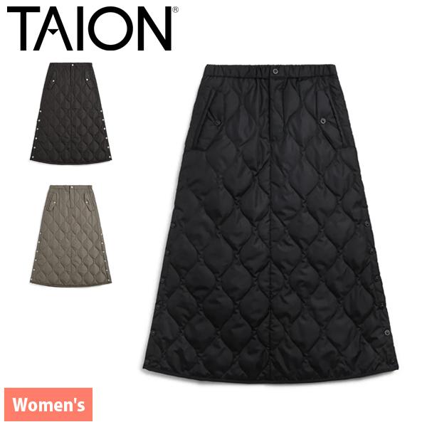 タイオン ミリタリー ダウンスカート TAION-W150SKBML-1LO アウトドア ウェア ボトムス レディース