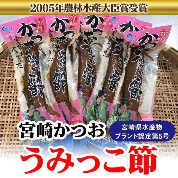 宮崎かつおうみっこ節　3L 1袋1本 約185g　宮崎県水産ブランド認定　贈りものギフトに　日南市漁協女性部　冷蔵発送
