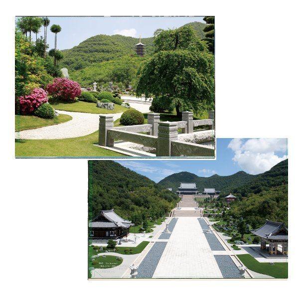 念仏宗無量寿寺（念佛宗）総本山「佛教之王堂」The Royal Grand Hall of Buddhism佛教美術、佛教伽藍の写真入りクリアファイル。表裏違う図柄、使い易いＡ4サイズ。書類の整理や持ち運びはもちろん、プレゼントとしても喜ば...