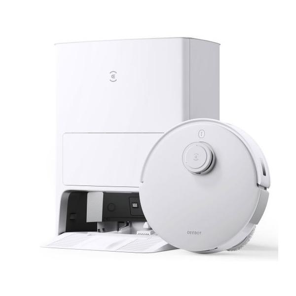 【美品】エコバックス DEEBOT T20 OMNI DLX23 ロボット掃除機 5個限定 即納 DLX23 エコバックス DEEBOT T20 OMNI [ホワイト×シルバー