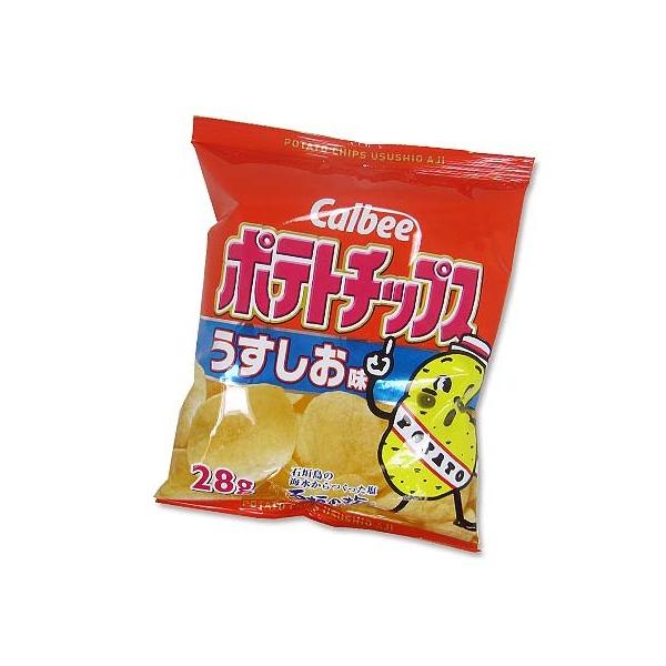 カルビー ポテトチップス 小袋 うすしお味 （24個入）お菓子 スナック ミニ 景品 おやつ 駄菓子 :4901330502904-10037